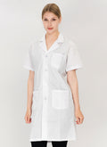 Unisex Cotton White Lab Coat Moisture Wicking