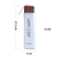 12 OZ Trendy Frosted Glass Water Bottle