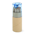 12 Colored Pencils In Tube W/Sharpener