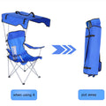 Outdoor Sunshade Folding Portable Beach Chair With Canopy