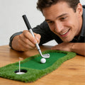 Plastic Golf Club Ballpoint Pen With Rubber Cover
