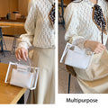 Clear Crossbody Bag with Removable Wristlet Pouch/ Tote Bag
