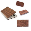 Metal And Wooden Card Business Card Holder