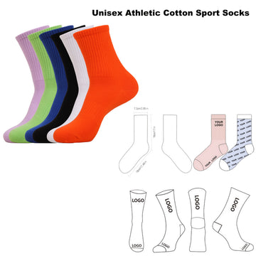 Unisex Athletic Cotton Sport Socks