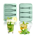 Beer Bottle Silicone 4 Cavity Ice Mold with Lid