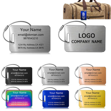 Stainless Steel Personalized Luggage Tags