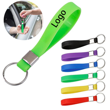 Silicone Ring Loops Keychain Bracelets Wristbands