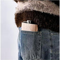 6 oz Rustic Wood-Wrapped Stainless Steel Flask
