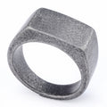 Rectangular Titanium Steel Ring