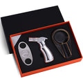 Cigar Lighter and Cutter Ashtray Set with Gift Box