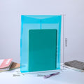 A4 Poly File Folders Tied Buckle-Transparent