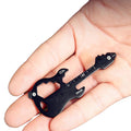 Portable Stainless Steel Guitar Shape Keychain Multitool