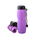 24 Oz. Silicone Folding Sport Water Bottle