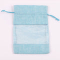 Transparent Window Hemp Rope Bundle Drawstring Bag