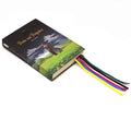PU Leather Bible Ribbon Bookmark With Colorful Ribbons
