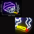 Skull Halloween Neon Wall Sign