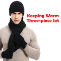 Winter Scarf Hat Glove Three-Piece Set