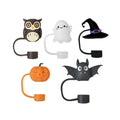 Halloween Ghost Silicone Straw Cover Cap