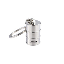 Alloy Oil Drum Key Chain