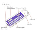 4-in-1 Designed Stationery Ruler With Solar Caculator
