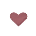 6-Pack Leather Heart-Shaped Portable Bookmarks