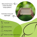 9 x 6 Inch Rectangle Palm Leaf Plates