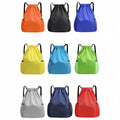 Waterproof Drawstring Backpack With Mesh Pockets