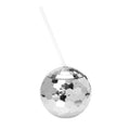 Disco Ball Cup With Straw