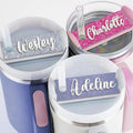 Acrylic Tumbler Name Plate For Lid