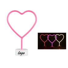 Heart Shaped Led Neon Signs With Stand