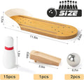 Tabletop Wooden Bowling Game