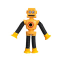 Robot Pop Tube Sensory Toy With Suction Base