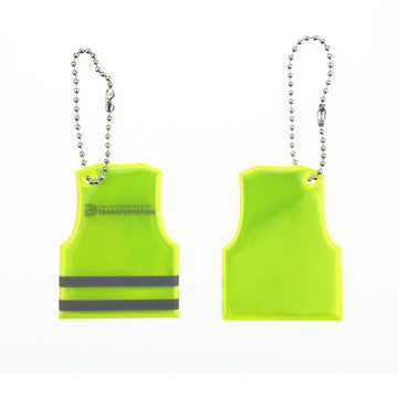 Pvc Safety Reflective Vest With Optional Keychain