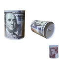 Round Tin Money Box