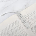 Metal Bookmark with Leaf Pendant