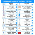 127-Piece Small Waterproof Hard-Shell Medical First Aid Kit
