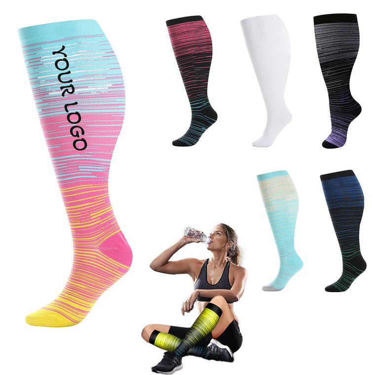 Outdoor Running High-Elastic Pressure Exercise Calf Socks