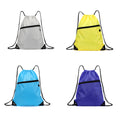 Full Color Drawstring Backpack with Front Zipper Pocket