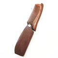 Portable Foldable Wooden Moustache Beard Brush Hair Comb