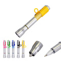 5 inch LED Light-Up Black Ink Pen With Necklace