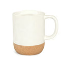 Cork Insulated Coffee Mug With Push-On Splash-Proof Lid