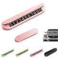 Car Phone Number Temporary Parking Card
