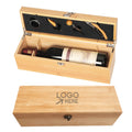 Bamboo Wood Wine Box Kits With Wine Tools And Accessories