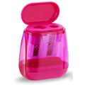 Double Holes Pencil Sharpener With Lid