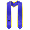 Unisex Adult Plain Graduation Stole With Trim