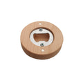 Bamboo Round Magnetic Bottle Opener