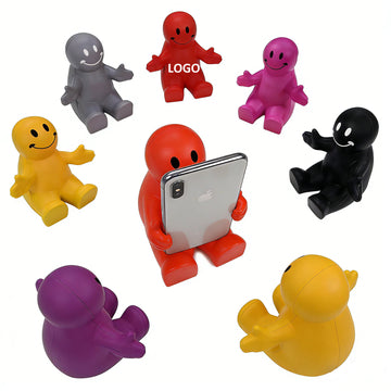 Squeezable Smile Phone Holder
