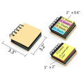 Spiral Notebook Self-Adhesive Notes