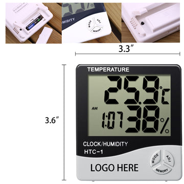 Digital Thermometer Hygrometer & Time Display