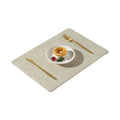Double-Sided Fabric-Textured Leather Placemat